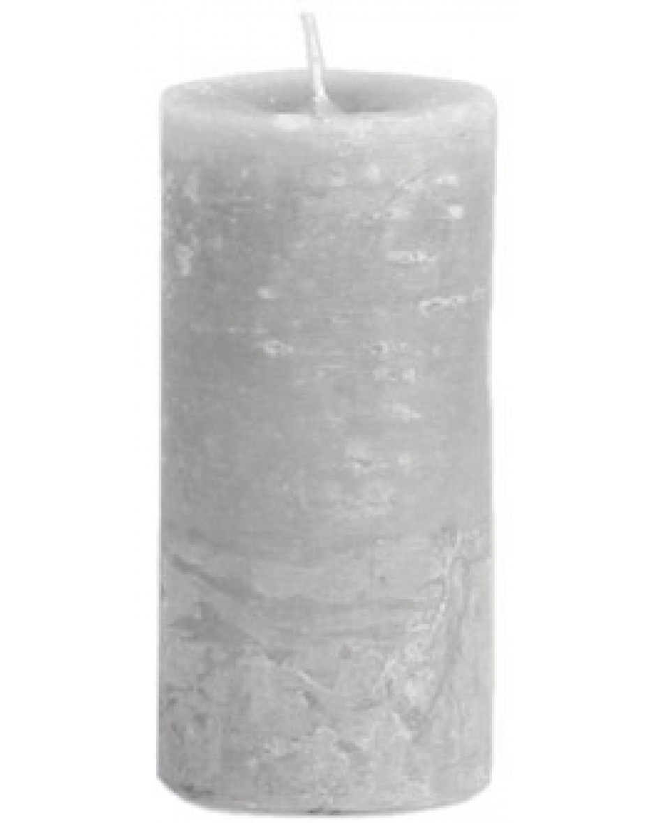 Parafínová sviečka Ø7X15 - sivá